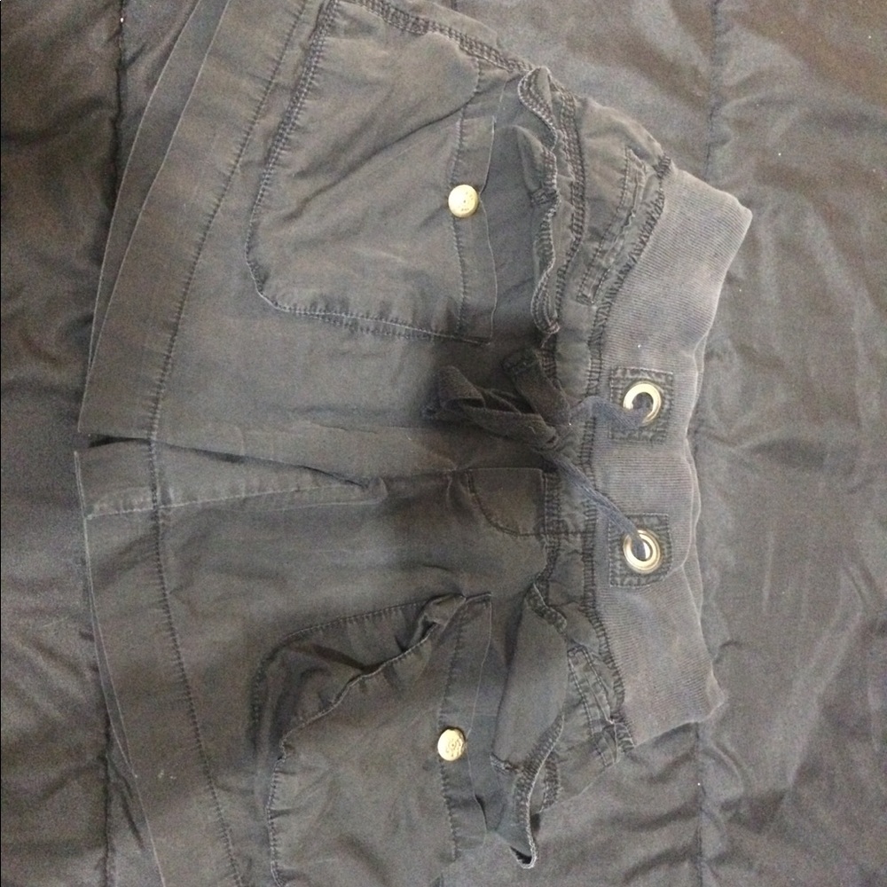Black cargo shorts